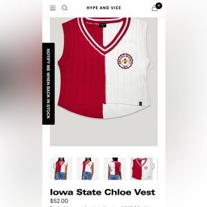 Hype and Vice Iowa State sweater vest